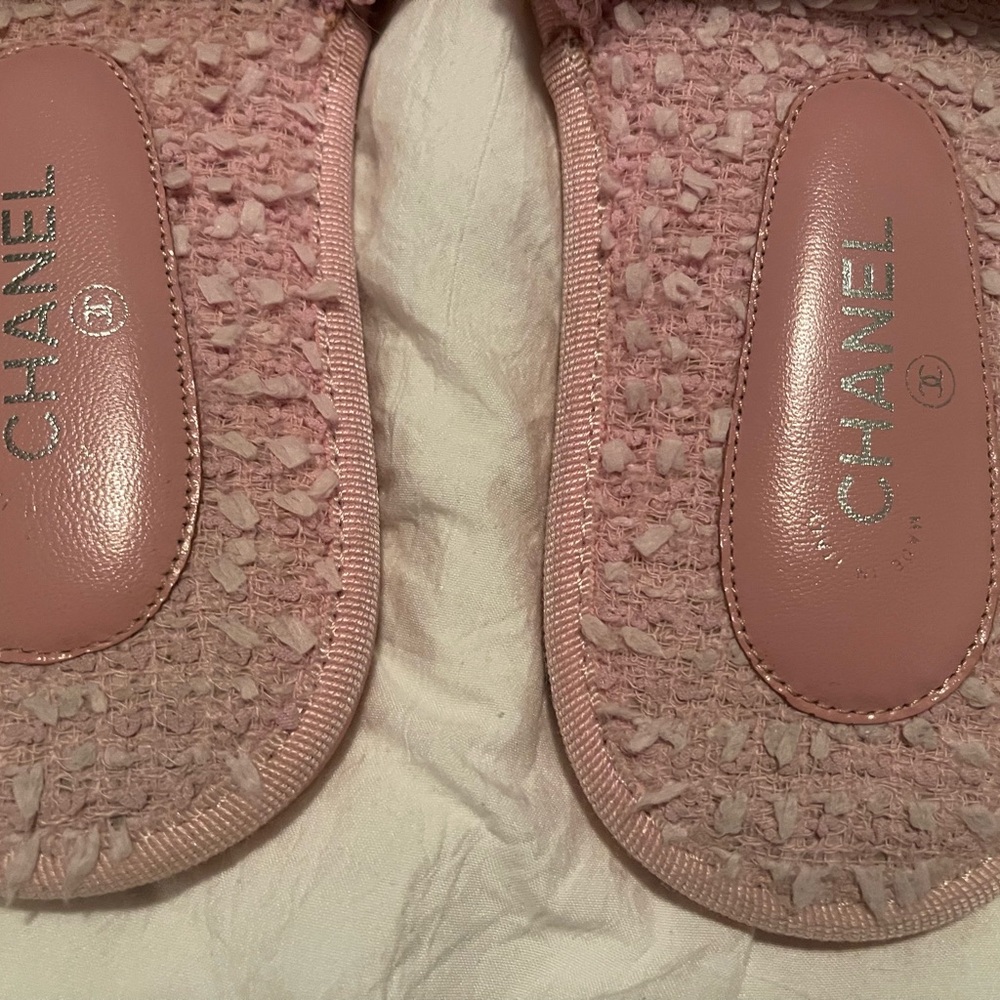 Chanel tweed slippers size 36 - Picture 4 of 6